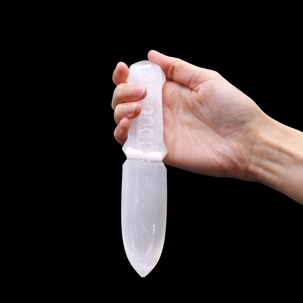 Cuchillo Ritual Selenita - Chakra