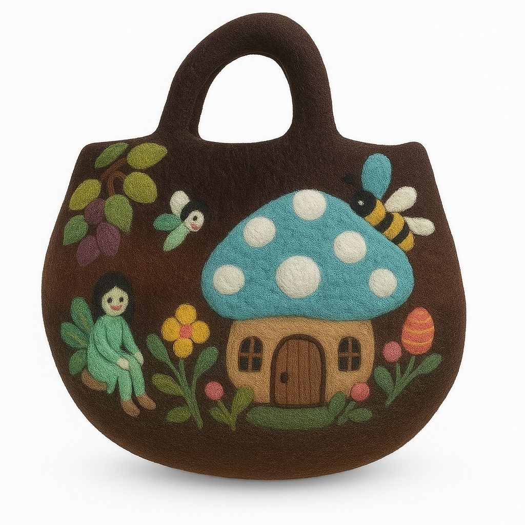 Bolsos y Estuches (15cm-12cm) de Fieltro Natural ( 20 modelos )