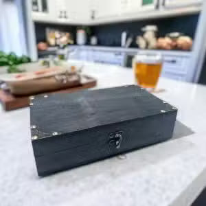 Caja de Té de Madera Natural y Vintage– Organizador para Infusiones ( 12 modelos diferentes )
