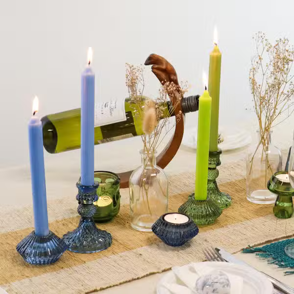 Portavelas Soporte de Cristal – Base para Velas ( 24 modelos diferentes )