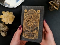 Tarot de color Dorado con Libro - Caja de Regalo