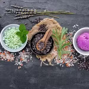 Mezclas de sal de baño del Himalaya - 500 g ( 6 variantes )