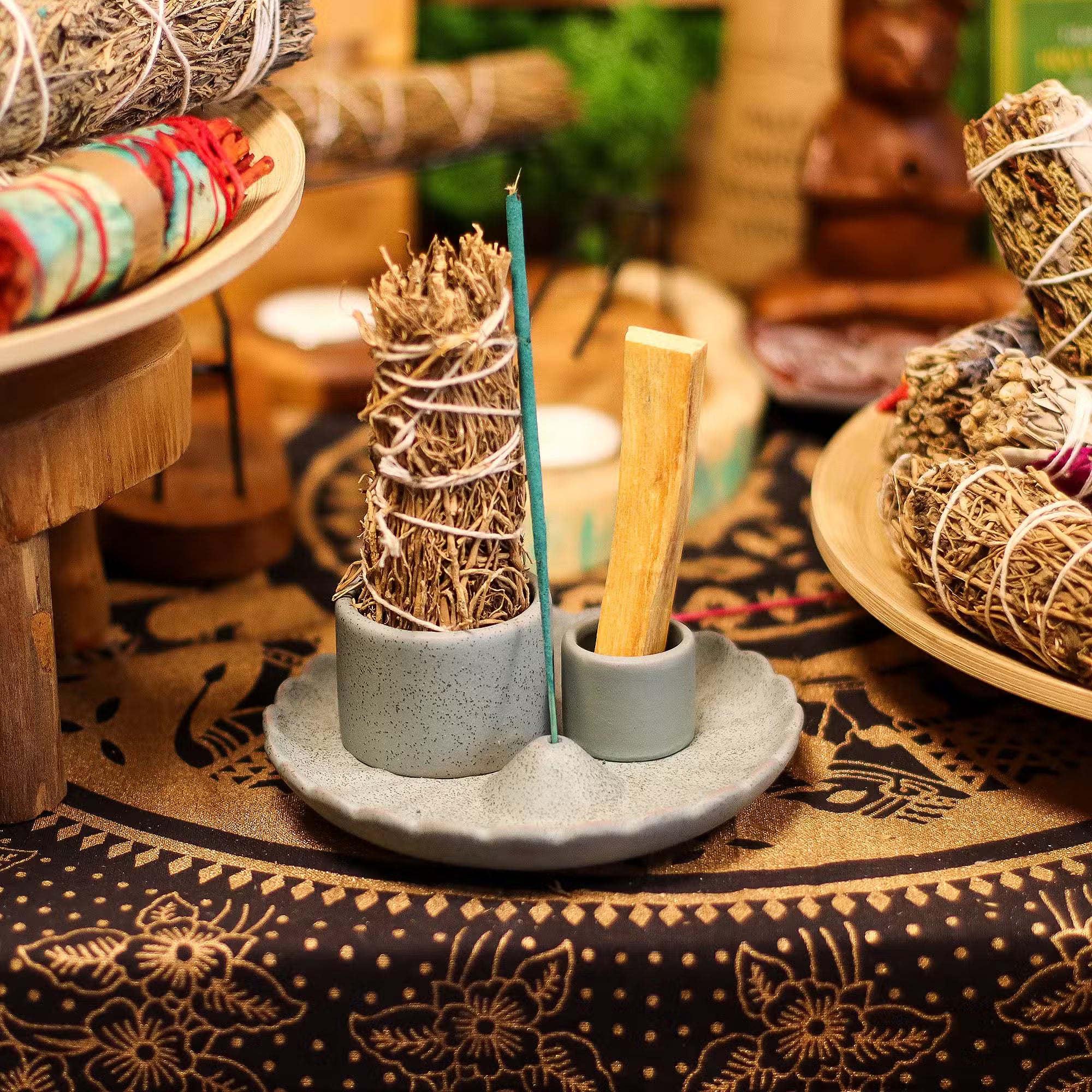 Soporte Cerámico para Palo Santo e Incienso ( 5 modelos )